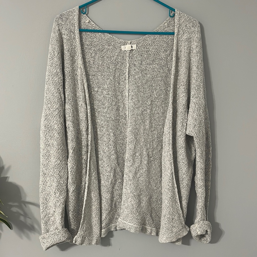 garage light grey cardigan